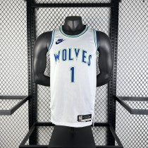 2024  Minnesota Timberwolves Forest Wolf Retro #1 ANDERSON 1:1 Quality NBA Jersey
