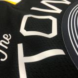 2019  Golden State Warriors Black V-Neck City Edition #11 THOMPSON  1:1  Quality NBA Season Jerseys