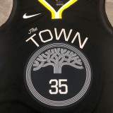 2019  Golden State Warriors Black V-Neck City Edition #35 DURANT  1:1  Quality NBA Season Jerseys