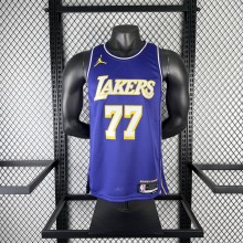 2026 Los Angeles  Lakers Flyers Limited Edition Blue  #77 DONCIC 1:1 Quality NBA Jersey