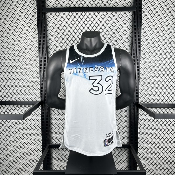 2025  Minnesota Timberwolves City Edition #32 TOWNS 1:1 Quality NBA Jersey