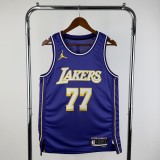 2026 Los Angeles  Lakers Flyers Limited Edition Blue  #77 DONCIC 1:1 Quality NBA Jersey