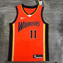 Golden State Warriors Orange Rookie #11 THOMPSON 1:1  Quality NBA Season Jerseys