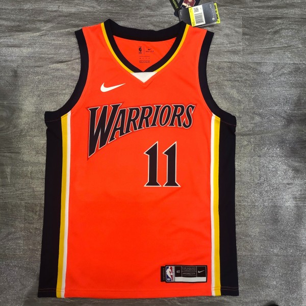 Golden State Warriors Orange Rookie #11 THOMPSON 1:1  Quality NBA Season Jerseys