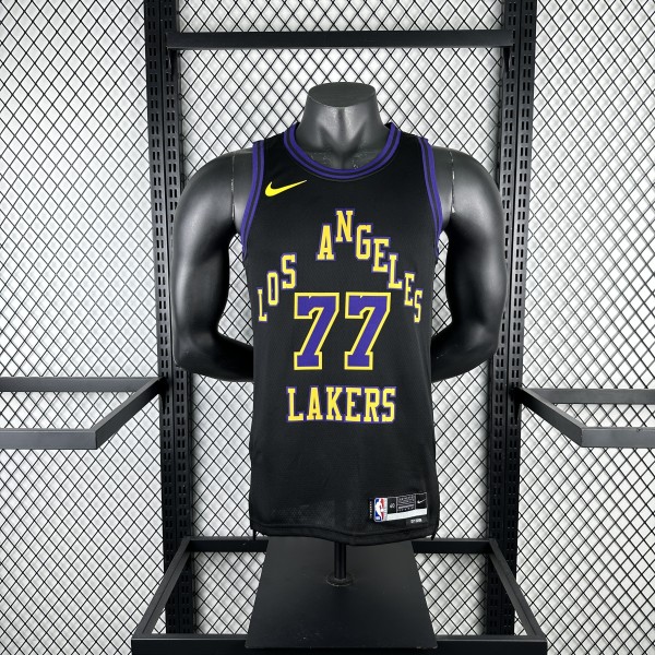 2026 Los Angeles Lakers City Edition Black #77 DONCIC 1:1 Quality NBA Jersey