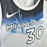 2025  Minnesota Timberwolves City Edition #30 RANDLE 1:1 Quality NBA Jersey