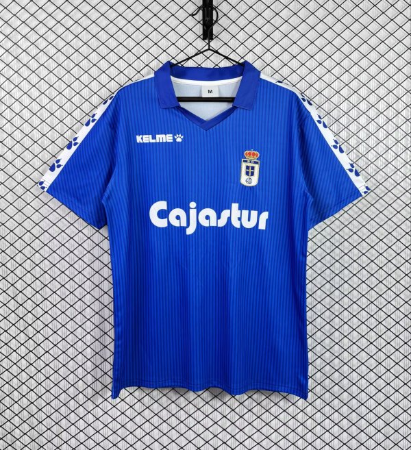 1992/1993  Real Oviedo  Home Fans Retro 1:1 Quality Soccer Jersey