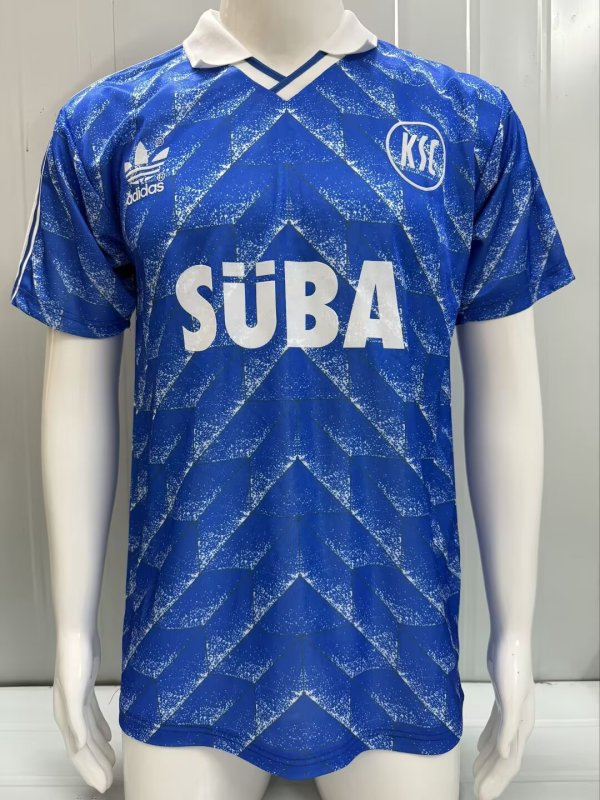 19889/1990  Karlsruher SC Home  Fans Retro 1:1 Quality Soccer Jersey