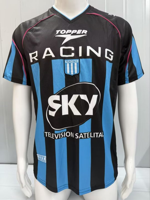 2001/2002  Racing Club Away Fans Retro 1:1 Quality Soccer Jersey