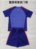 26/27（2026） Mexico Goalkeeper Purple  Kids 1:1 Quality Soccer Jersey