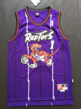 NBA Raptors (mesh print) 1 McGrady white purple 1:1 Quality