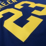 2023 Golden State Warriors Blue Jordan #23 GREEN 1:1  Quality NBA Season Jerseys