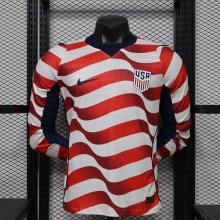 26/27 USA Home Long Sleeves Player 1:1 Quality Soccer Jersey