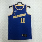2023 Golden State Warriors Blue Retro #11 THOMPSON   1:1  Quality NBA Season Jerseys