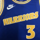2023 Golden State Warriors Blue Retro #3 POOLE  1:1  Quality NBA Season Jerseys