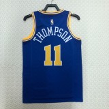2023 Golden State Warriors Blue Retro #11 THOMPSON   1:1  Quality NBA Season Jerseys