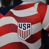 26/27 USA Home Long Sleeves Player 1:1 Quality Soccer Jersey
