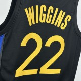 2025 Golden State Warriors BLACK JORDAN #22 WIGGINS 1:1  Quality NBA Season Jerseys