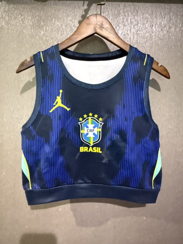 26/27（2026）  Brazil  Women Vest  Away Fans 1:1 Quality Soccer Jersey