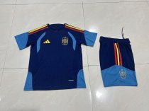 26/27（2026） Spain Royal Blue Kids 1:1 Quality Soccer Jersey