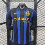 26/27（2026） Inter Milan Home Long sleeve Player 1:1 Quality Soccer Jersey