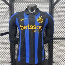 26/27（2026） Inter Milan Home Long sleeve Player 1:1 Quality Soccer Jersey