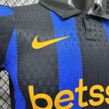 26/27（2026） Inter Milan Home Long sleeve Player 1:1 Quality Soccer Jersey