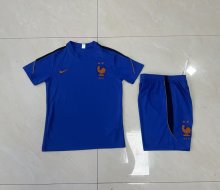 26/27(2026)  France  Bright Blue  Kids 1:1 Quality Soccer Jersey