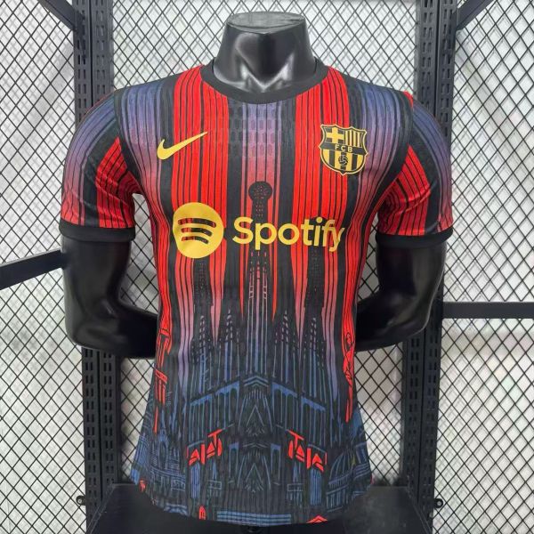 26/27(2026)  Barcelona X Holy Family Church Limited Edition Special Edition  PLayer 1:1 Quality Soccer Jersey
