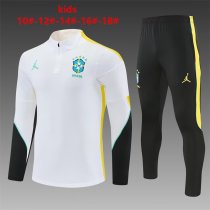 26/27（2026） Brazil  White   Kids 1:1 Quality Training Jersey