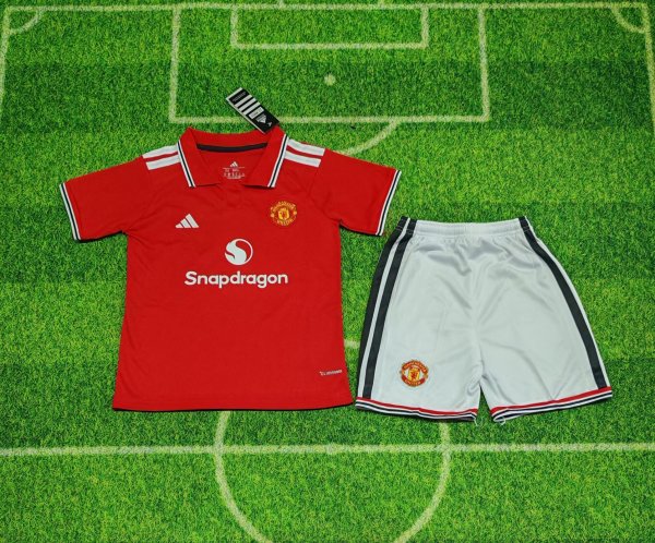 26/27 (2026) Manchester United Home  Kids Kits 1:1 Quality Soccer Jersey