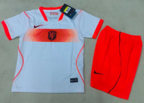 26/27（2026）Netherlands Away Kids 1:1 Quality Soccer Jersey