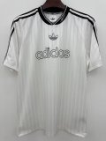 25/26 Adidas Clover T-shirt White  Fans 1:1 Quality  Soccer Jersey