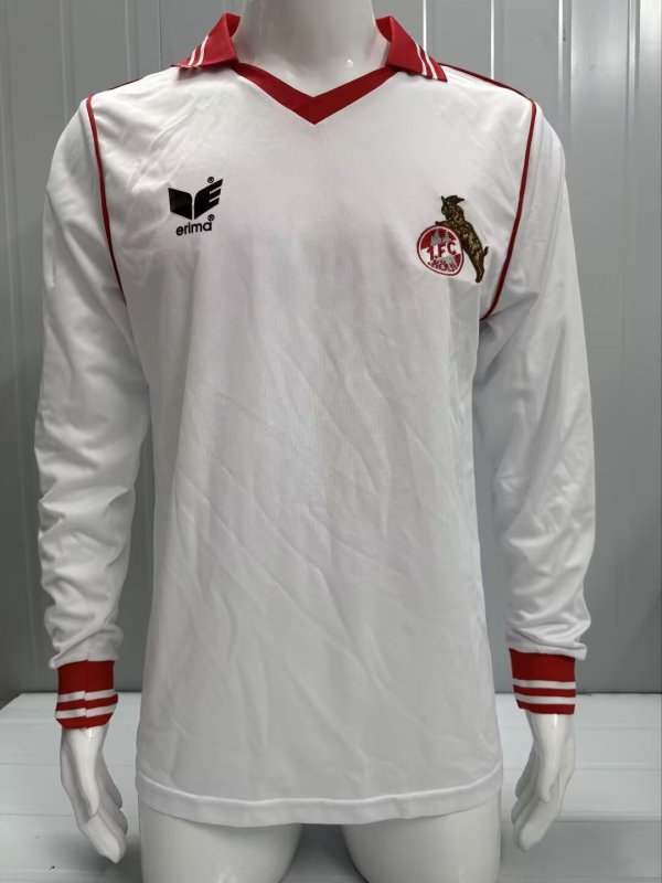 1978/1979  FC Köln Home  Long Sleeve Fans Retro 1:1 Quality Soccer Jersey