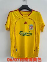 2006/2007 Liverpool Yellow Fans  Retro  1:1 Quality  Soccer Jersey