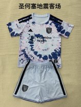 26/27（2026） San Jose Earthquakes Away  Kids 1:1 Quality Soccer Jersey