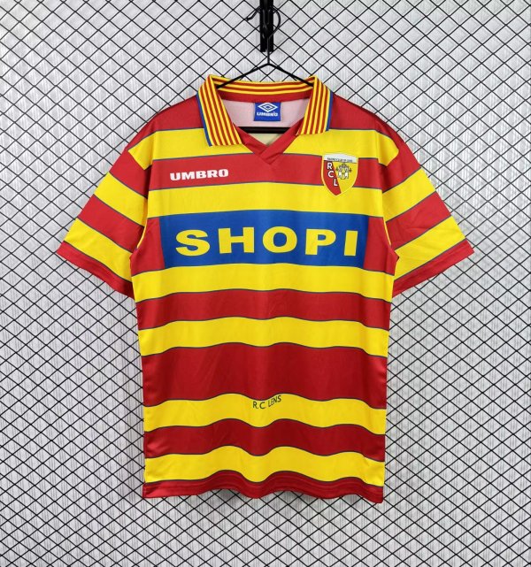 1996/1997  Lens Home Fans Retro 1:1 Quality Soccer Jersey