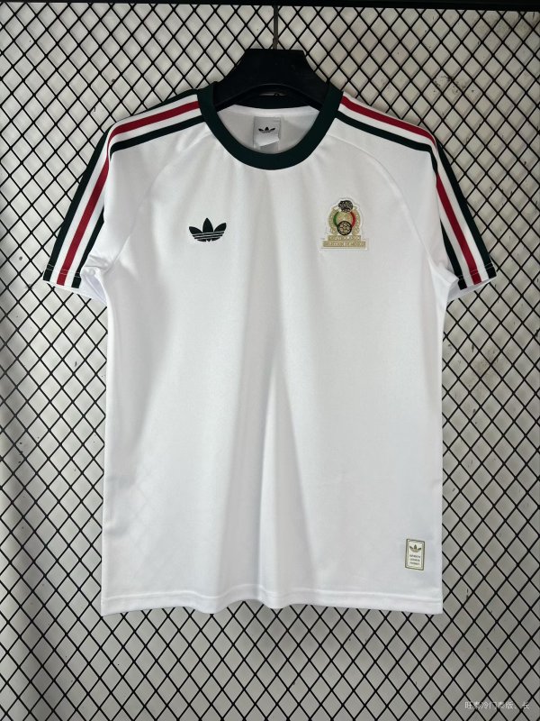 26/27 (2026)  Mexico T-shirt  Leisure White Fans Retro 1:1 Quality Soccer Jersey