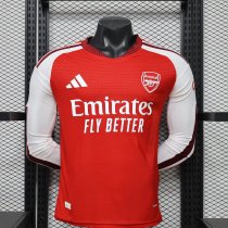 26/27 (2026)Arsenal Home  Long Sleeve Player 1:1 Quality Soccer Jersey
