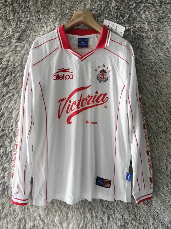 1999/2000 Toluca Away Long sleeve Fans  Retro 1:1 Quality Soccer Jersey