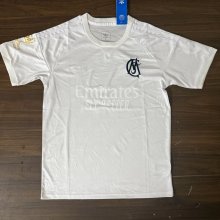 26/27 (2026) Real Madrid  White 125th anniversary Round neck  Fans 1:1 Quality Soccer Jersey
