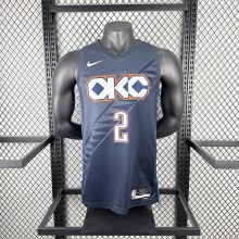 2026 Oklahoma City Thunder Grey #2 GILGEOUS-ALEXANDER 1:1  Quality NBA Season Jerseys
