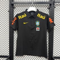 26/27 (2026）Brazil Polo  Black  Fans 1:1 Quality Soccer Jersey
