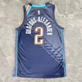 2026 Oklahoma City Thunder Grey #2 GILGEOUS-ALEXANDER 1:1  Quality NBA Season Jerseys