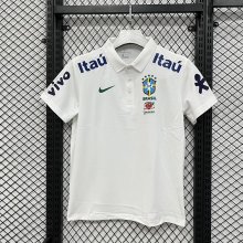 26/27 (2026）Brazil Polo  White  Fans 1:1 Quality Soccer Jersey