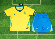 26/27（2026） Brazil Home  Kids 1:1 Quality Soccer Jersey