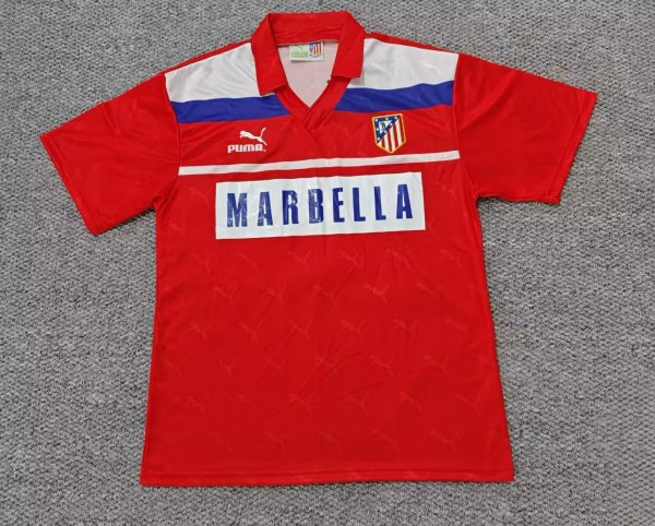 1990/1993  Atletico Madrid  Away Retro 1:1 Quality Soccer Jersey