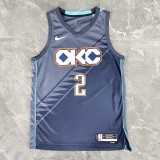 2026 Oklahoma City Thunder Grey #2 GILGEOUS-ALEXANDER 1:1  Quality NBA Season Jerseys
