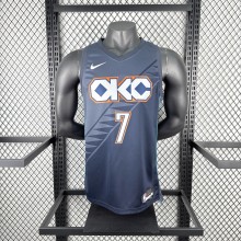 2026 Oklahoma City Thunder Grey #7 HOLMGREN  1:1  Quality NBA Season Jerseys