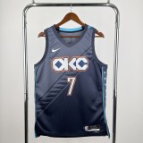 2026 Oklahoma City Thunder Grey #7 HOLMGREN  1:1  Quality NBA Season Jerseys